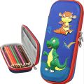 Storage 3D Dino Pen Case Pencil Box Stationery Organizer for Kids School Supplies Cat Dinosaur. 