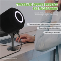 (GGBR) C3 Microphone Wind Shield Mic Screen Acoustic Filter Acoustic for Record Studios Mic Sound-Absorbing Foam Black. 