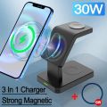 Dock Fast 381 Apple Stand Wireless 1 Max Pro 1415 iPhone Charging Station for VIKEFON3 Magnetic Charger Watch-AirPods for 13. 