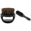 1 Pcs Ring Design Horse Bristle Men Shaving Brush with Fade Brush Comb Scissors Cleaning Brushes. 