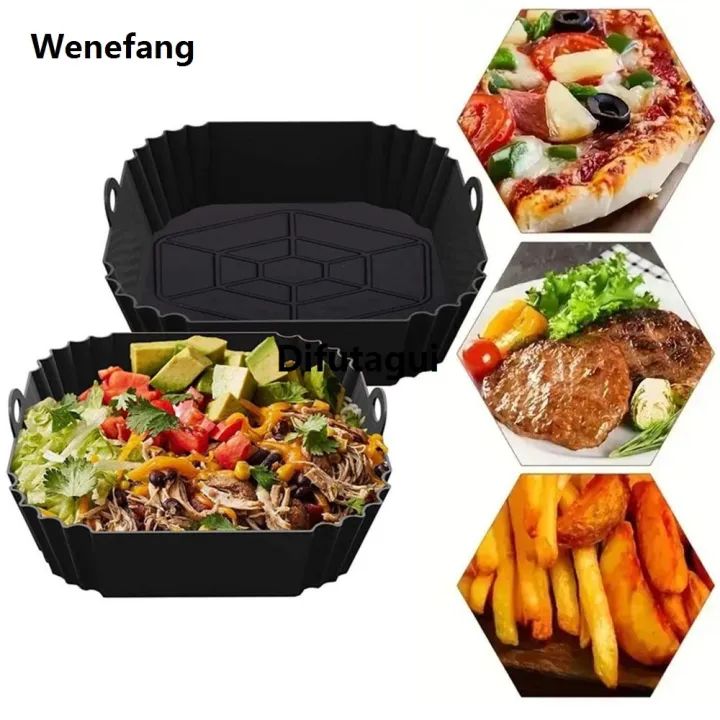 Difutagui%201pc%20Silicone%20Air%20Fryer%20Pot%20Tray%20With%20Handle,%20Square%20Air%20Fryer%20Hot%20Selling%20New%20Baking%20Pan,%20Reusable%20Air%20Fryer%20Liner%20For%20Kitchen%20Baking%20-%20Image%202