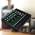 -LQ04 High Quality Sound Card Mixer Recording Interface with Dj Studio Mixer Audio US Plug Metal 1 PCS. 