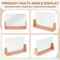U-Shaped Acrylic Photo Frame Solid Wood Home Desk Decoration for Office/Bedroom/Living Room/Cafe. 