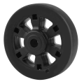 6X Luggage Accessories Wheels Aircraft Suitcase Pulley Rollers Mute Wheel Wear-Resistant Parts Repair 55X12Mm. 