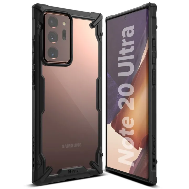 Ringke%20Fusion%20X%20durable%20PC%20Case%20with%20TPU%20Bumper%20for%20Samsung%20Galaxy%20Note%2020%20Ultra%20black%20-%20Image%204