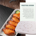 OYPFXMI 200Pcs Oven Baking Paper Steamer Paper Kitchen Paper Air Fryer Pad Paper Silicone Paper .5 Inches,White. 