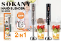 600W 2 in 1 Portable Electric 2 Speed 4 Blades Hand Blender Set Mixer SK-02013. 