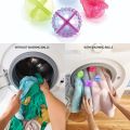 Pack Of 4 Reusable, Silicone Top Front load  Washing Machine Laundry Tangle-Free Scrubbing Balls  (Multi Color). 