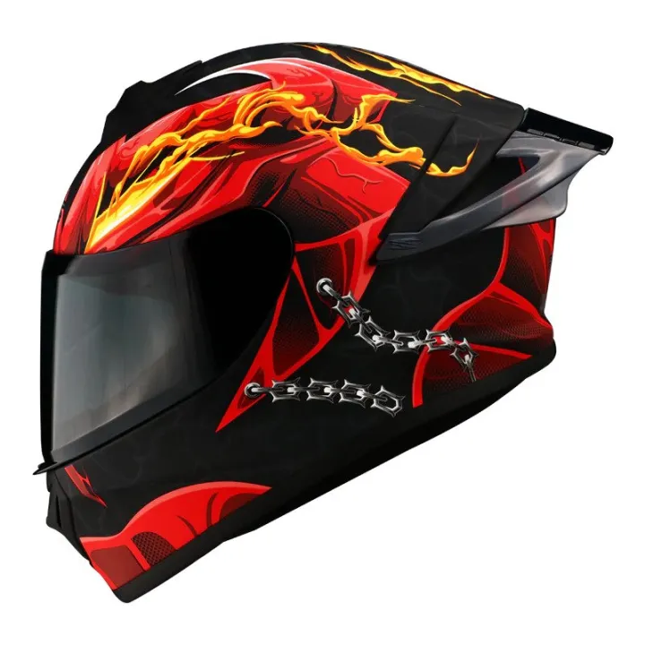Spyder%20Spike%202%20Neo%20Fuego%20Full%20Face%20Single%20Visor%20Helmet%20With%20Night%20Vision%20Visor%20-%20Image%203