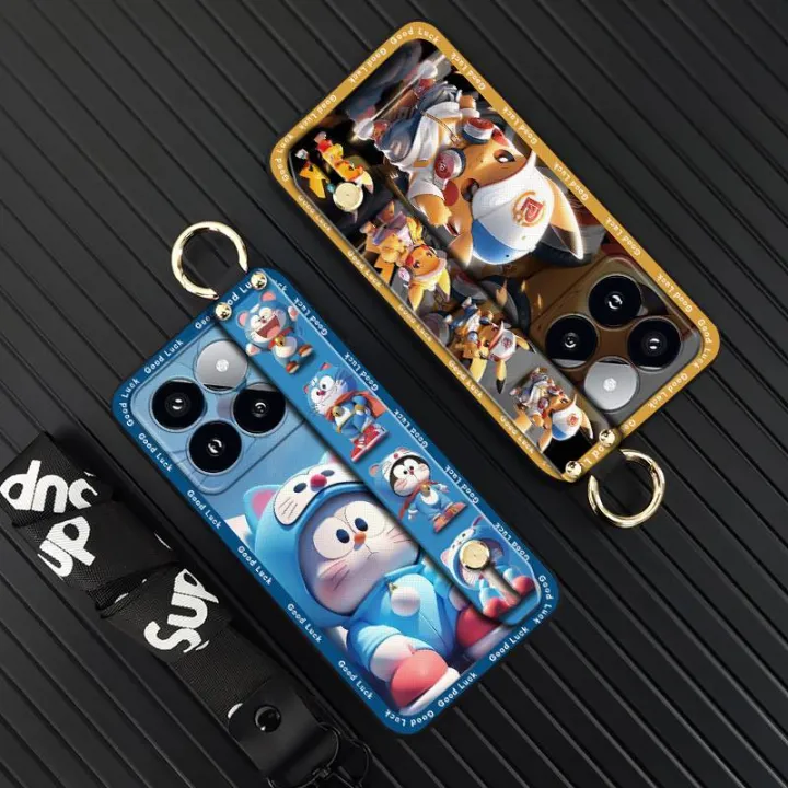 Waterproof%20Lanyard%20Phone%20Case%20For%20Xiaomi%2014T%20Phone%20Holder%20Kickstand%20Anti-dust%20Silicone%20Cartoon%20Dirt-resistant%20Anti-knock%20-%20Image%204