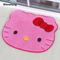 Wenefang Sanrio Hello Kitty Designer Plush Rug Soft Doormat Floor Mat Carpet 2025 New Home Living Bath Room Anti Slip Imitation Cashmere Gifts. 