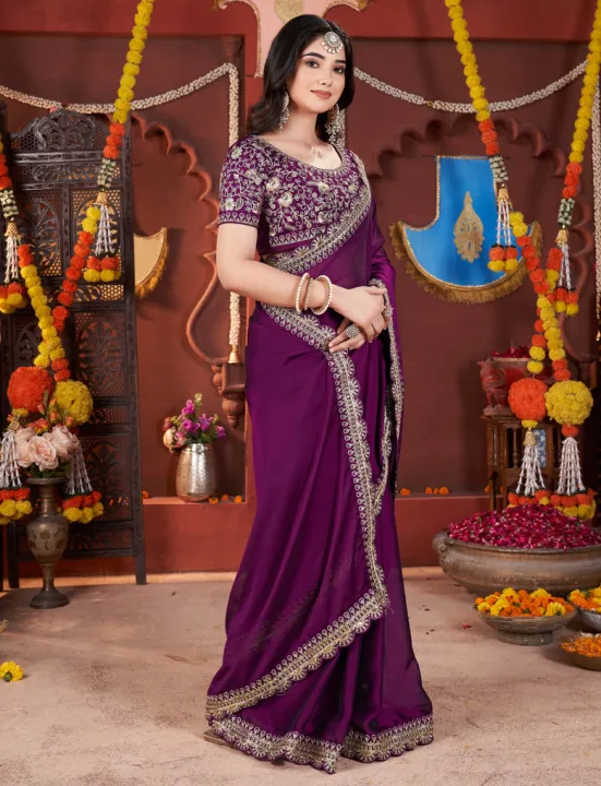 Embroidered%20Banarasi%20Pure%20Silk,%20Art%20Silk%20Saree%20For%20Women%20-%20Image%203