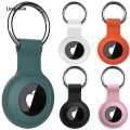 Linguolin Silicone Airtags Case Keychain For Apple Airtag Protective Cover Bumper Shell Tracker Accessories Anti-scratch Air Tag Key Ring. 