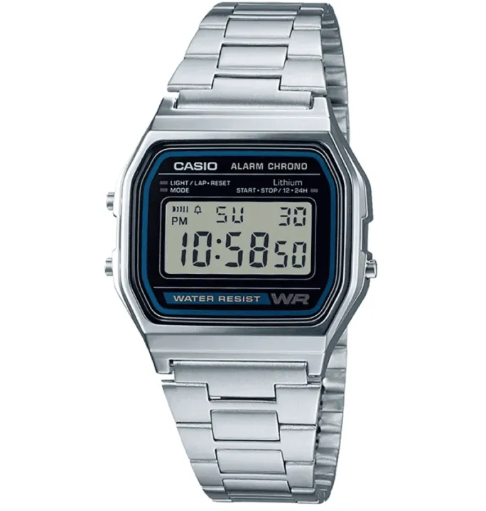 Casio%20Stainless%20Steel%20Digital%20Watch%20For%20Men%20A158WA-1DF%20-%20Image%202