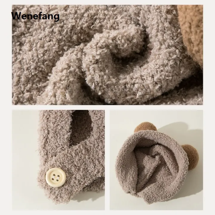 Wenefang%20Cute%20Winter%20Warm%20Kids%20Girl%20Boys%20Baby%20Hats%20Fleece%20Wool%20Hemming%20Caps%20with%20Ball%20Solid%20Wool%20Ear%20Protection%20Hats%20Soft%20Newborn%20Bonnet%20-%20Image%204