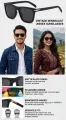 Sunglasses for Men & Women (UNISEX) - Simple Square Minimalist Style. 
