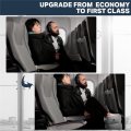 Inflatable Airplane Foot Rest with Hand Pump and Carry Bag, Travel Foot Rest Airplane Chair Extender for Kids Easy to Use. 