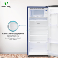 Videocon Life 225 LTR Single Door Direct Cool Refrigerator 5 Star Steel Color VCM. 