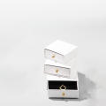 cardboard Stylish jewelry box drawer box Sophisticated drawer Elegant necklace and ring box Classic black and white jewelry box for Wedding accessories Gift for her Formal events. 