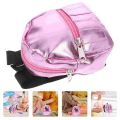 Dollhouse Decor Pink Doll Backpack PU Glitter Girl Schoolbag 18inches Doll Backpack Kawaii Handmade Mini Knapsack Dolls Accessories. 