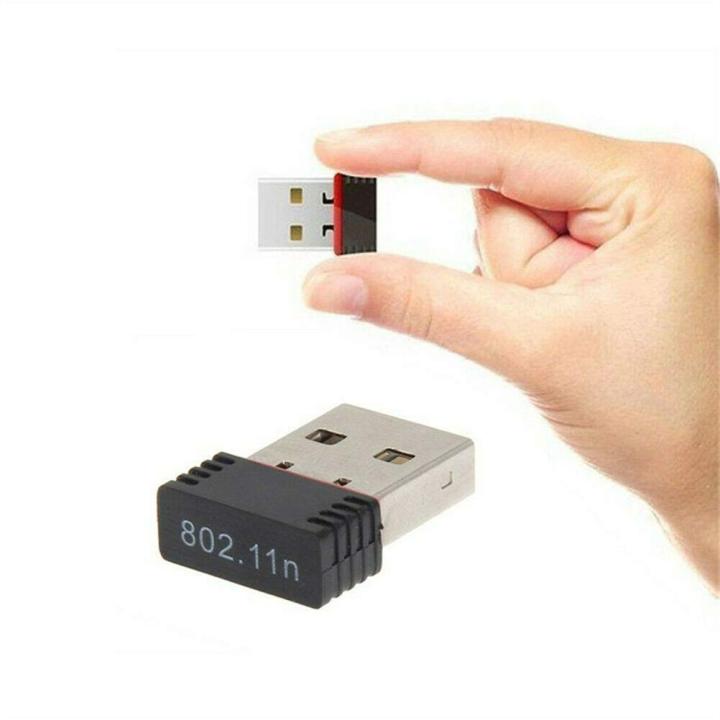 USB%202.0%20Wireless%20802.11n%20150%20Mbps%20Nano%20WiFi%20Network%20Adapter%20Dongle%20Receiver%20Network%20LAN%20Card%20Transmitter%20with%20CD%20Drivers%20(Black%20and%20Red)%20-%20Image%203