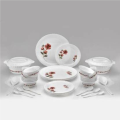 32 PCS Dinner Set of Exclusive, Microwave Safe Plastic Printed Round Dinner Set. 
