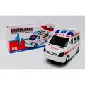 Emergency Rescue Ambulance Vehicle With Flashing Light And Sound Toy For Kids. 