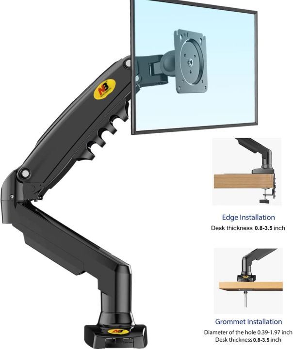 NB%20North%20Bayou%20Monitor%20Desk%20Mount%20Stand%20Full%20Motion%20Swivel%20Monitor%20Arm%20with%20Gas%20Spring%20for%2017-30''Monitors%20-%20Image%203