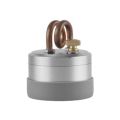 (GGBR) Mini Alcohol Stove Outdoor Portable Solid Shell Powerful Safe Spirit Burner Camping Windproof Card Stove Silver. 
