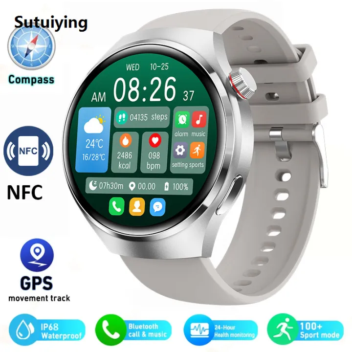 Sutuiying%202025%20New%20GT%20Series%204%20Pro%20Smart%20Watch%20Men%20AMOLED%20HD%20Screen%20Bluetooth%20Hot%20Selling%20Call%20GPS%20NFC%20Heart%20rate%20Waterproof%20Smart%20Watch%20For%20HUAWEI%20-%20Image%207