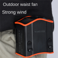 12000MAh Portable Hanging Waist Fan USB Charging Mini High Wind Power Fan for Outdoor Working. 