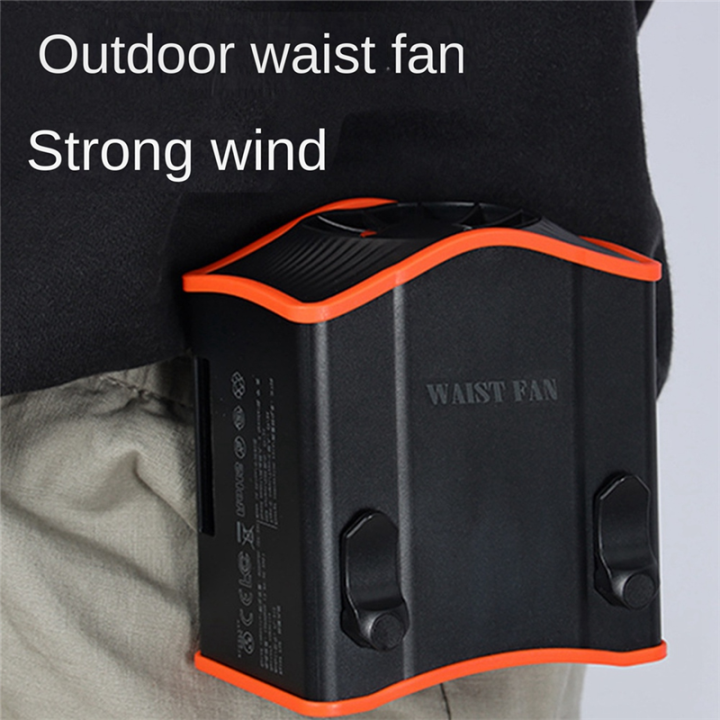 12000MAh%20Portable%20Hanging%20Waist%20Fan%20USB%20Charging%20Mini%20High%20Wind%20Power%20Fan%20for%20Outdoor%20Working%20-%20Image%203