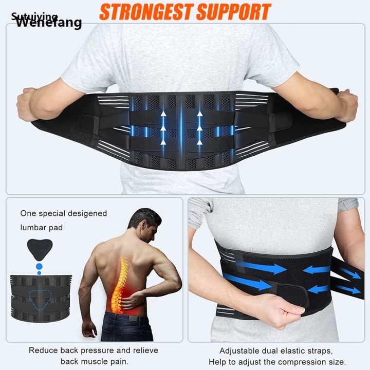 Wenefang%20Sutuiying%201Pcs%20Double%20Pull%20Back%20Lumbar%20Support%20Belt%20Waist%20Orthopedic%20Brace%20Profesional%20Luxury%20for%20Lumbar%20Pad,Injury,Lower%20Back%20Pain%20Relief%20for%20Herniated%20Disc%20-%20Image%205
