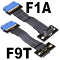 USB3.0 Internal Header to USB 3.1Type C Front Panel Type E Female Adapter 20pin 19pin Converter for PC Motherboard Riser. 