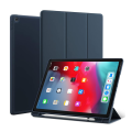 Trifold Apple iPad Pro 12.9 (2018) / iPad Pro 12.9 (2020) / iPad Pro 12.9 (2021) Pencil Holder Leather Cover Case. 