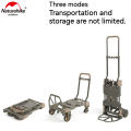 Naturehike Outdoor Trolley Carrier Folding Hand Cart Foldable Wagon Handcart with Removable Wheel Camping Shopping Bearing 120 kg. 