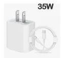 I-phone 35w / 25w (2 pin) Wall Charger With USB C To Lightning Cable For Iphone x to 14 pro max. 
