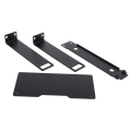 Rackmount Rack Metal Frame for Wireless Microphone System Black. 