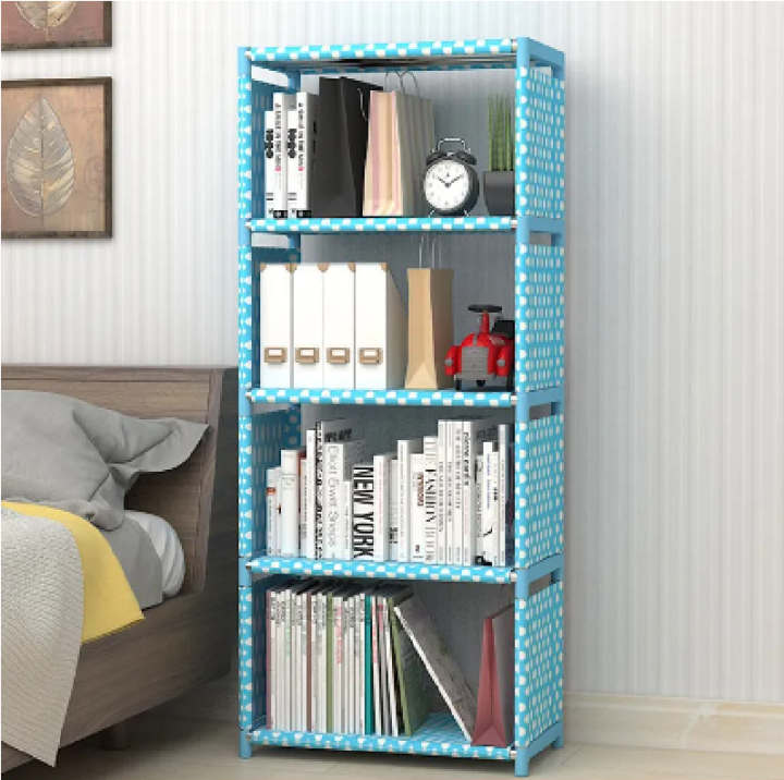 DIY%20Kids%20Bookshelf%20Organizer%20Multi-Layer%20Storage%20Rack%20with%20Reinforcement%20-%20Modern%20Pink%20Polka%20Dot%20Design%20-%20Image%202