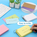 1000 PCS Index Cards Set Kit 3X5 Inches Colored Flash Cards with Ring, Punched Lined Ruled Index Cards Notecards Kit. 
