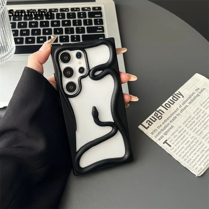 Sutuiying%203D%20Simulate%20Snake%20Case%20for%20Samsung%20Galaxy%20S25%20S24%20S23%20Ultra%20Cover%20%E3%80%902025%20Version%E3%80%91%20Hollow%20Out%20Back%20Soft%20Plating%20Matte%20Shockproof%20Shell%20Fundas%20-%20Image%206