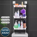 3 Tier Shelf Above The Toilet Tank,Toilet Rack,Punch-free Multi-functional Storage Rack. 