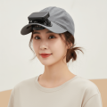 Fishing Sun Hat Portable Solar Powered Fan Baseball Cap Solid Color Long-lasting Rechargeable Fan Hat Lightweight Breathable Cooling Fan Peaked Cap for 3.7V/300mAh Hiking. 