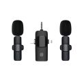 K15 3-in-1 Wireless Clip Lavalier Microphone – Perfect for Vlogging & Live Streaming. 