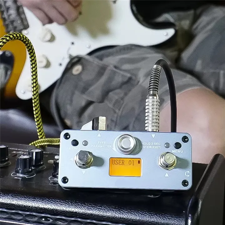 Versatile%20Grey%20Guitar%20Effect%20Pedal,%20Small%20and%20Convenient%20with%2016%20User%20Modes%20for%20Musicians%20-%20Image%204