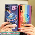 protective Back Cover Phone Case For Infinix Hot12/X6817 Simplicity cute Glitter Rotatable stand Fashion Design TPU. 