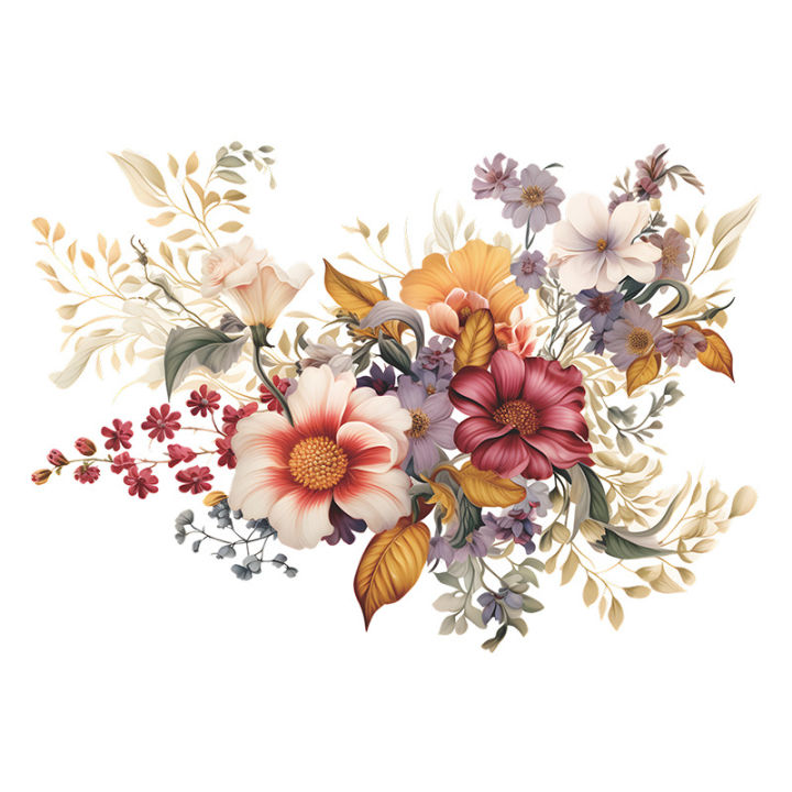 NEW%20Self%20Sticking%20to%20Wall%20Home%20Decoration%20Bedroom%201pcs%20Vintage%20Romantic%20Plants%20Flower%20Porch%20Sticky%20-%20Image%205