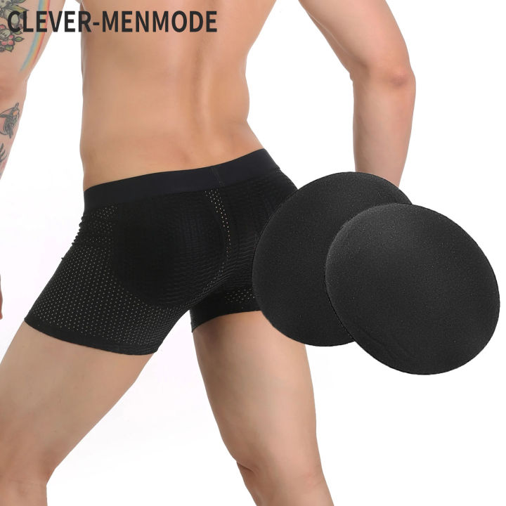 Monologuee CLEVER-MENMODE pcs Hip Shaper Padded Briefs Butt Pad