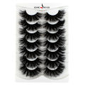 HOT 7 Pairs False Eyelashes, Fluffy Mink Lashes , Cat-Eye Look 8D Volume Eyelash Strips. 