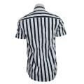 Black And White Stripped Linning Half Shirt For Men - Fashion | Shirts For Men | Men's Wear | Half Shirts |. 